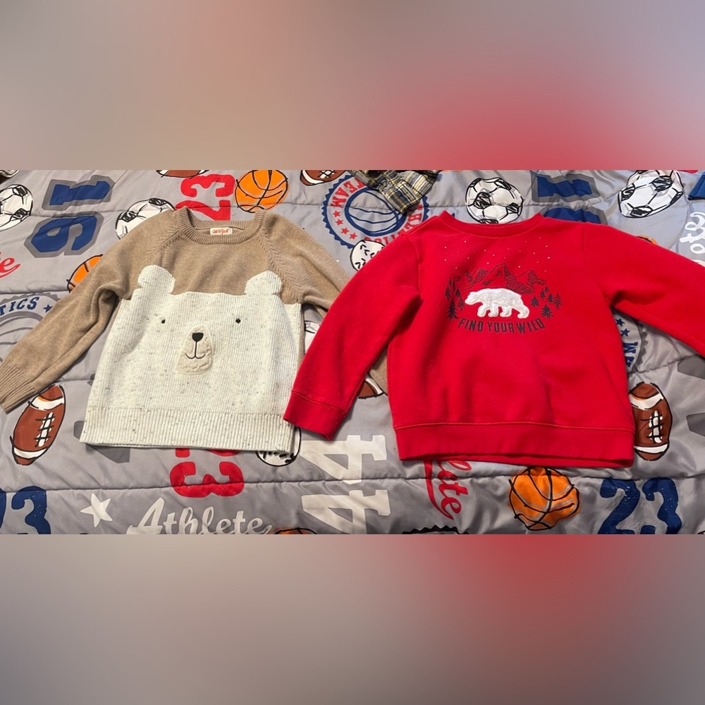 Toddler boys winter shirts/sweater